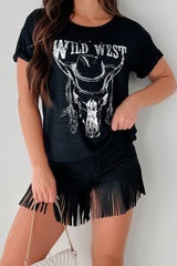 Stock Yard Style Western Graphic Tee (Black)