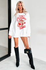 "We're A Perfect Match" Graphic Sweatshirt (White)