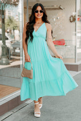 Just A Feeling Sleeveless Maxi Dress (Jade)