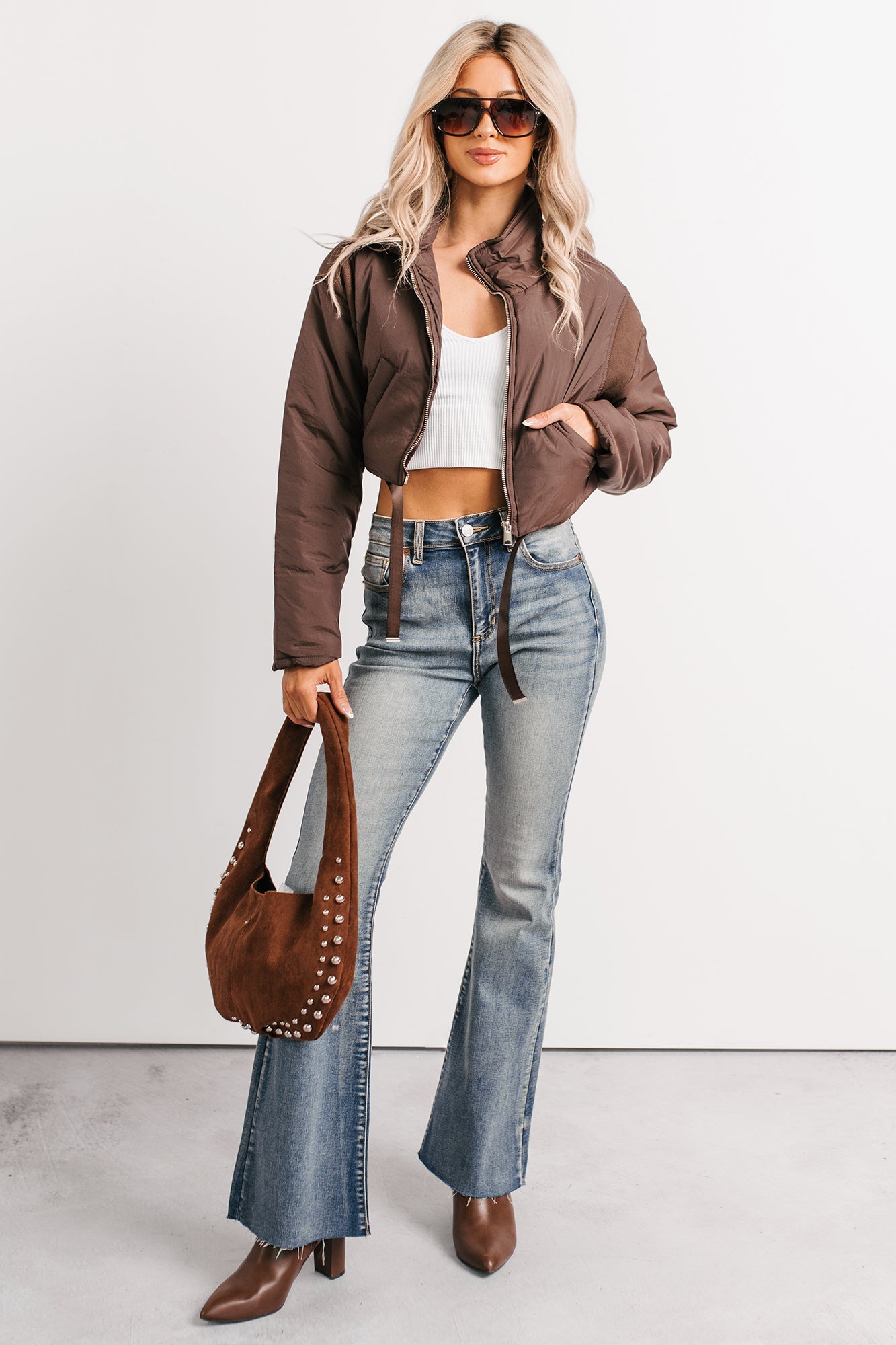 Julius High Rise Flare Sneak Peek Jeans (Medium)