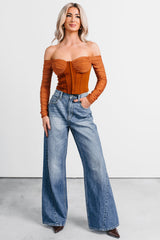 Jianna High Rise Wide Leg Cello Jeans (Medium)