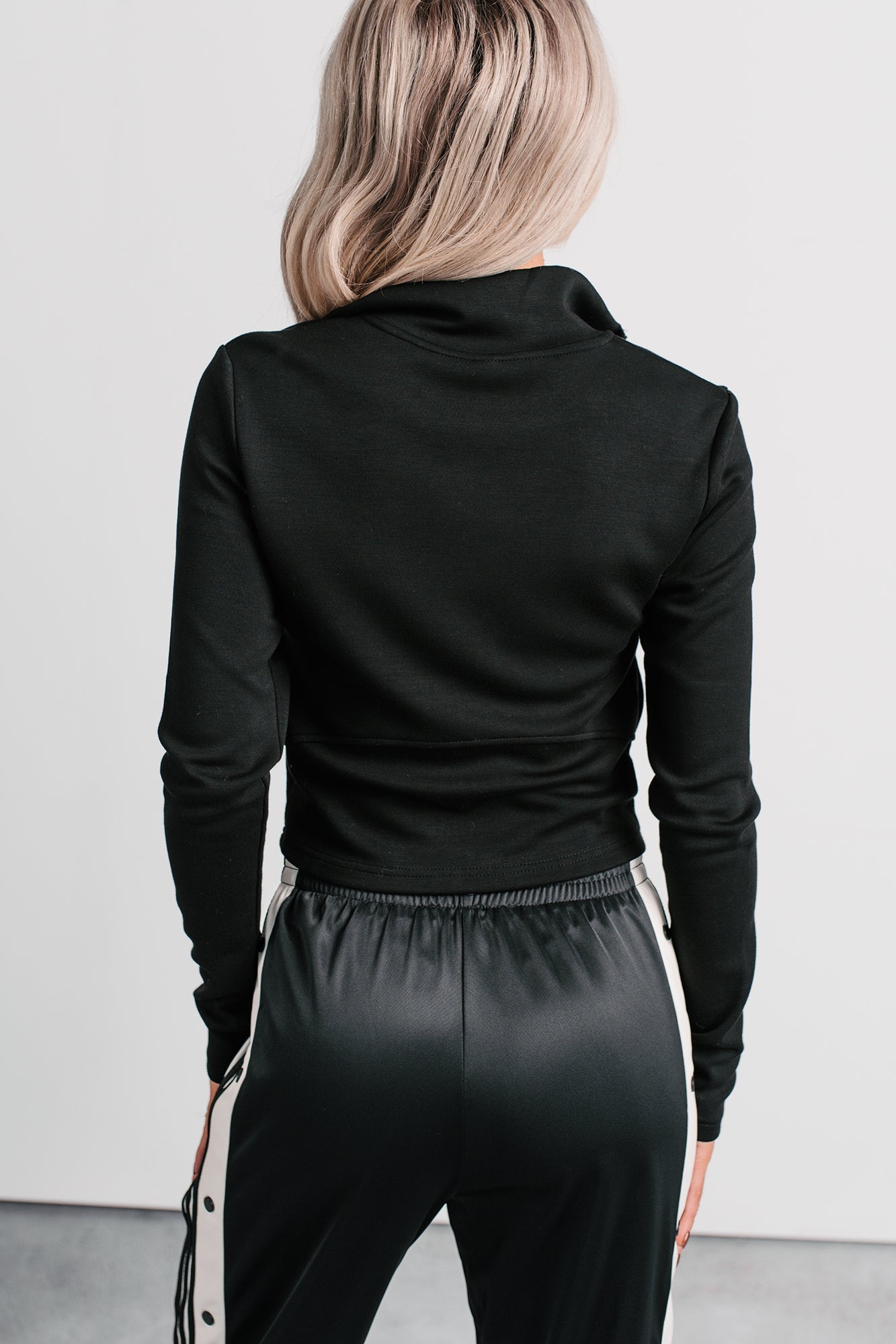 Athletic Drive Double Zipper Active Jacket (Black)