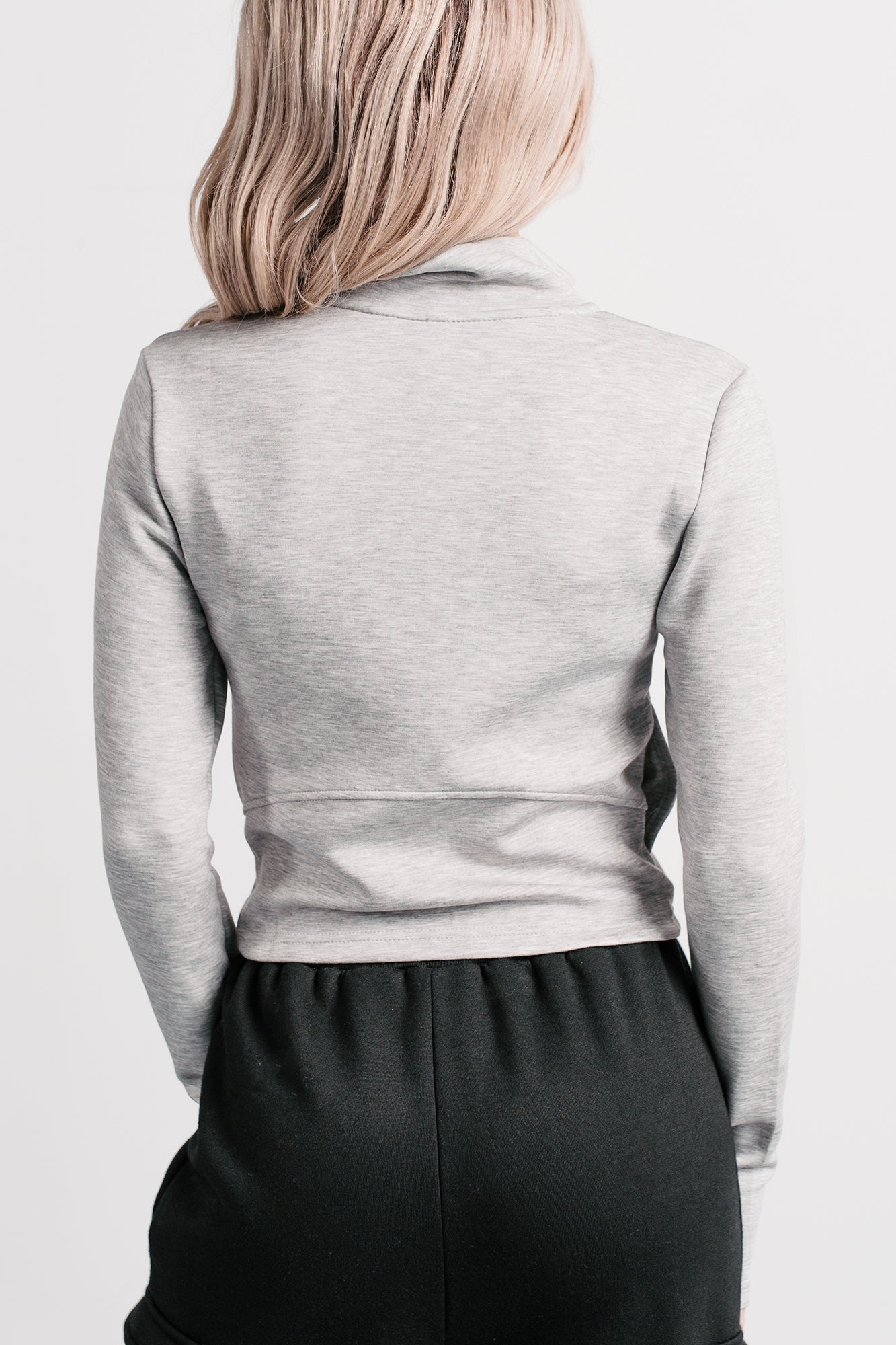 Athletic Drive Double Zipper Active Jacket (Heather Grey)