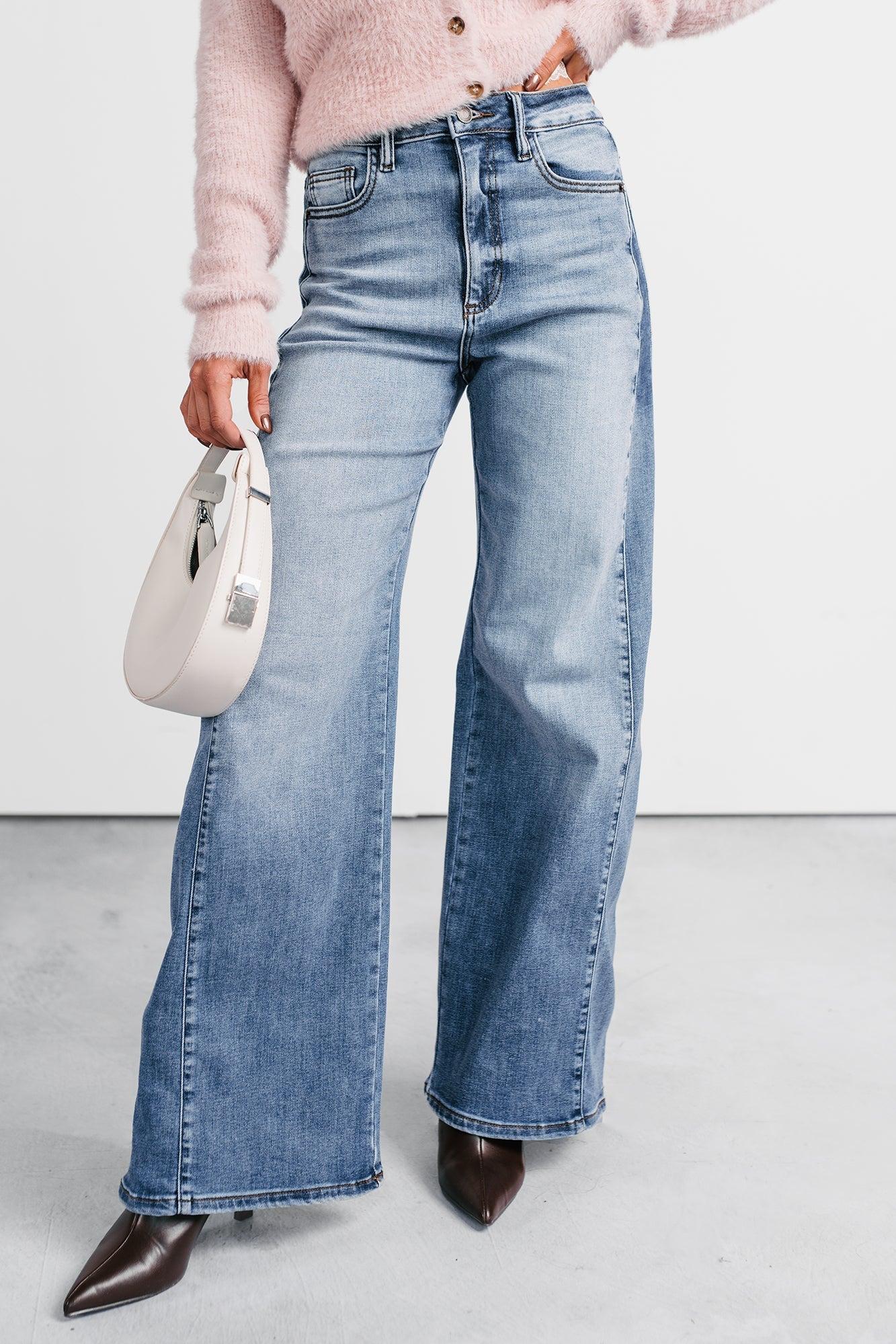 Diane Wide Leg Phoenix Textile Jeans (Light Wash)