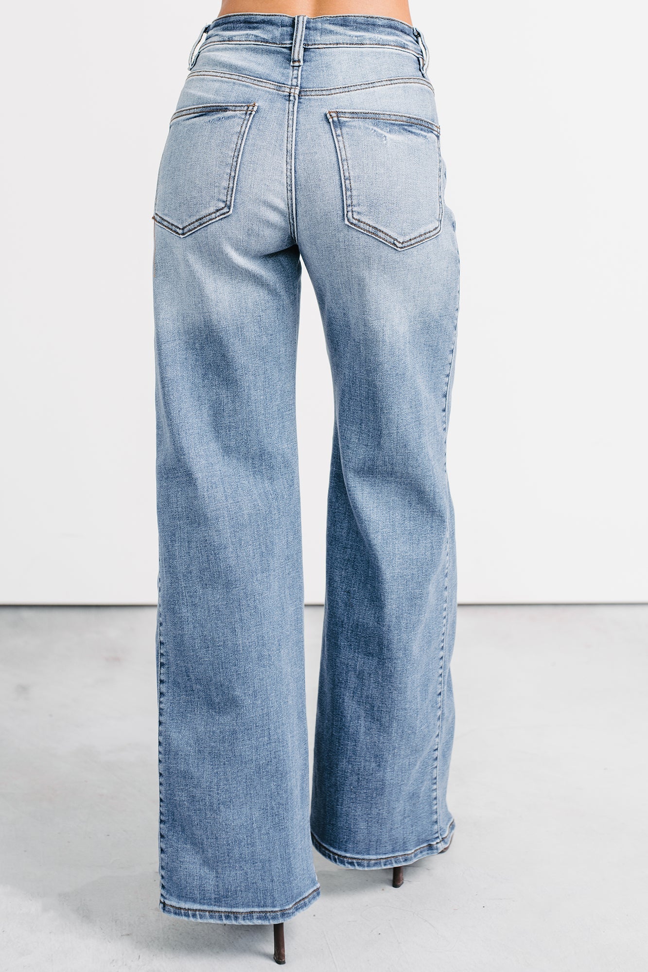 Diane Wide Leg Phoenix Textile Jeans (Light Wash)