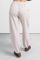 Casual Darling High Rise Jogger Sweatpants (Oat)