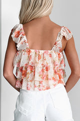 Flirty Potential Tiered Mesh Crop Top (Multi)