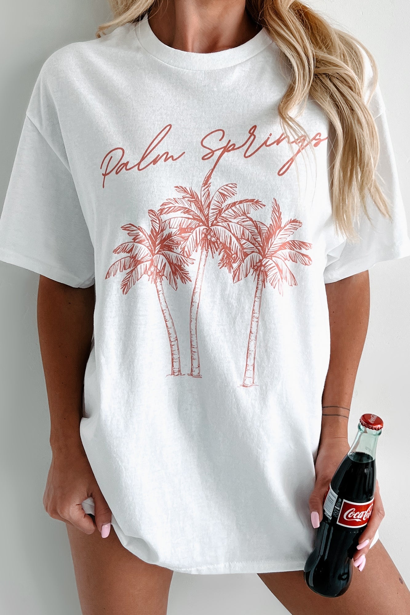 "Palm Springs" Graphic T-Shirt (White)