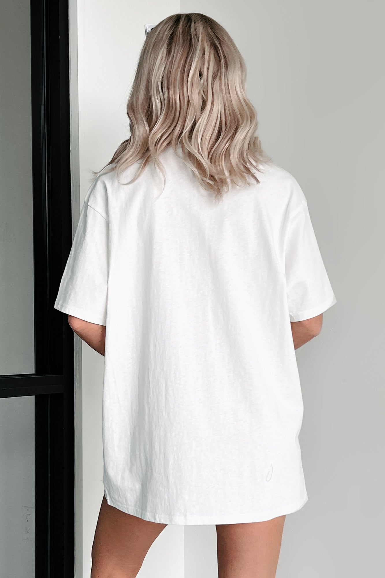 Prepped For Pickleball Oversized Sequin Graphic T-Shirt (Off White)