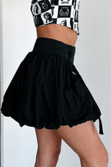 DOORBUSTER Rebel By Choice Strap Detail Bubble Skirt (Black)