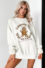 "Still Getting Presents" Graphic Sweatshirt (Pale Sage)