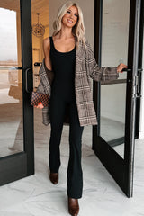 Part Of The Story Flared Leg Jumpsuit (Black)