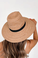Shady Style Floppy Brim Straw Hat (Khaki)