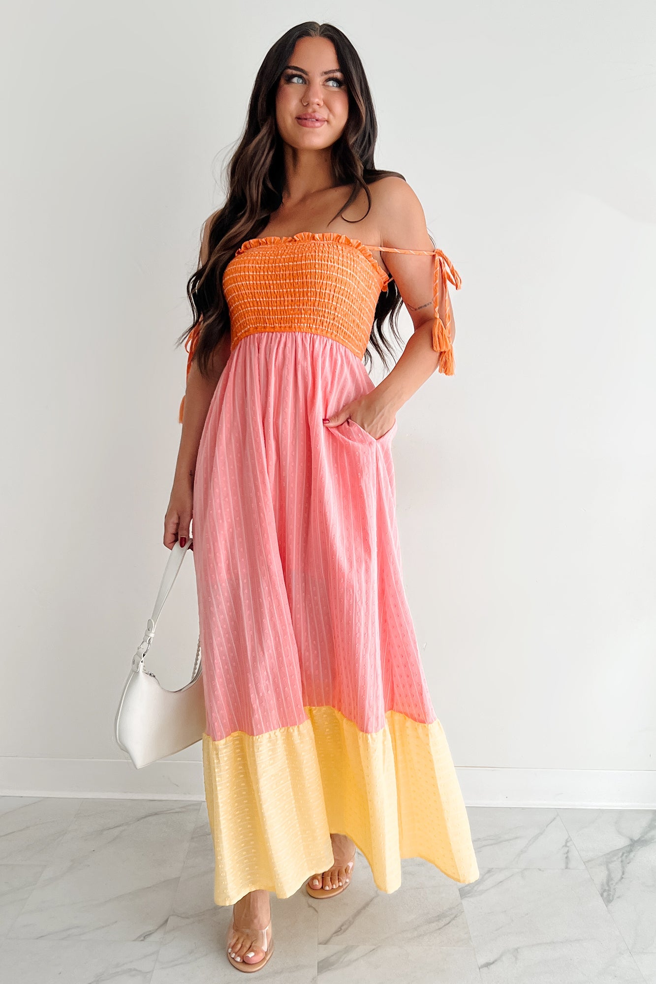 Sunkissed & Sassy Colorblock Maxi Dress (Multi)