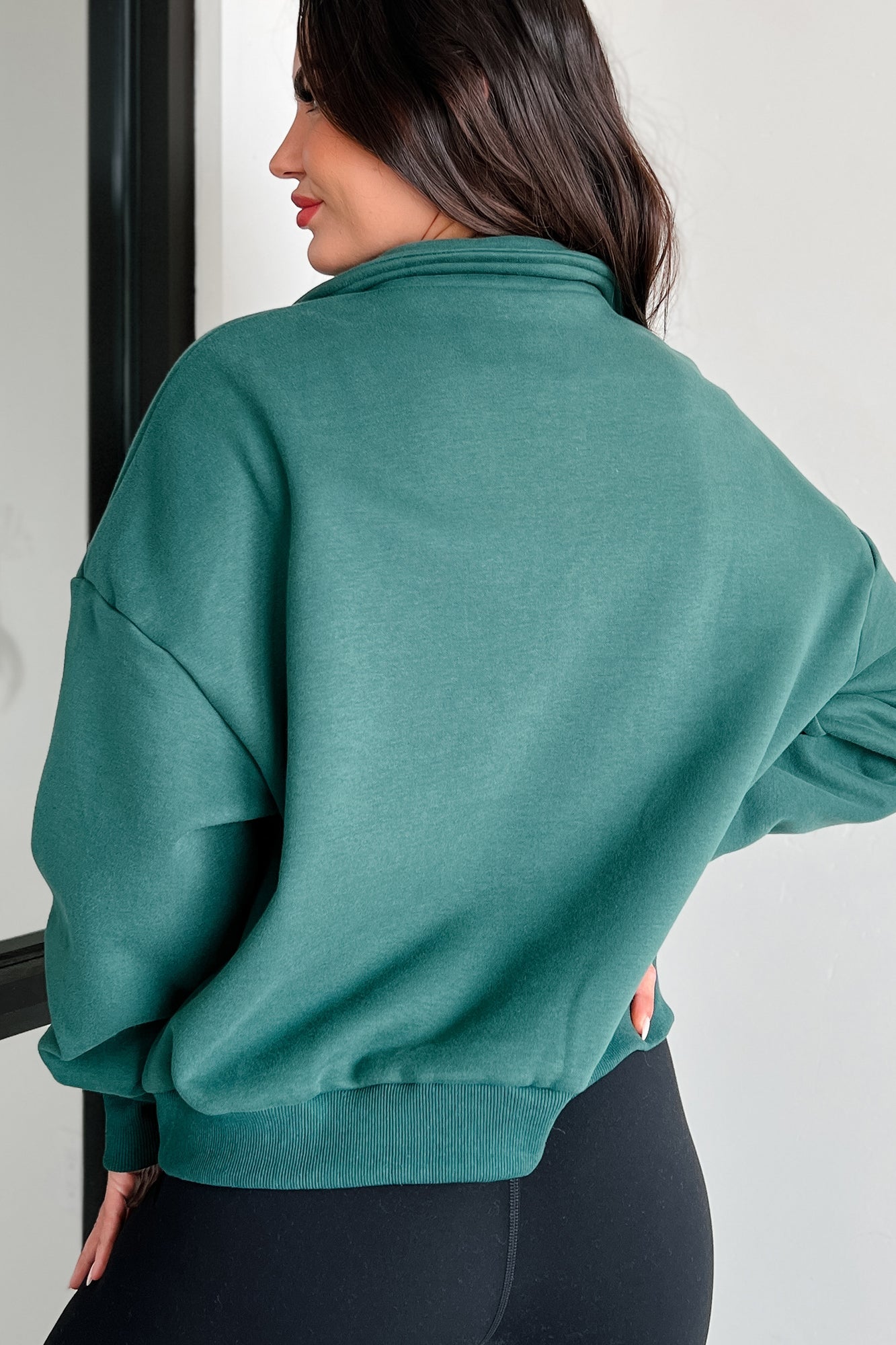 City Sights Quarter-Zip Pullover (Hunter Green)