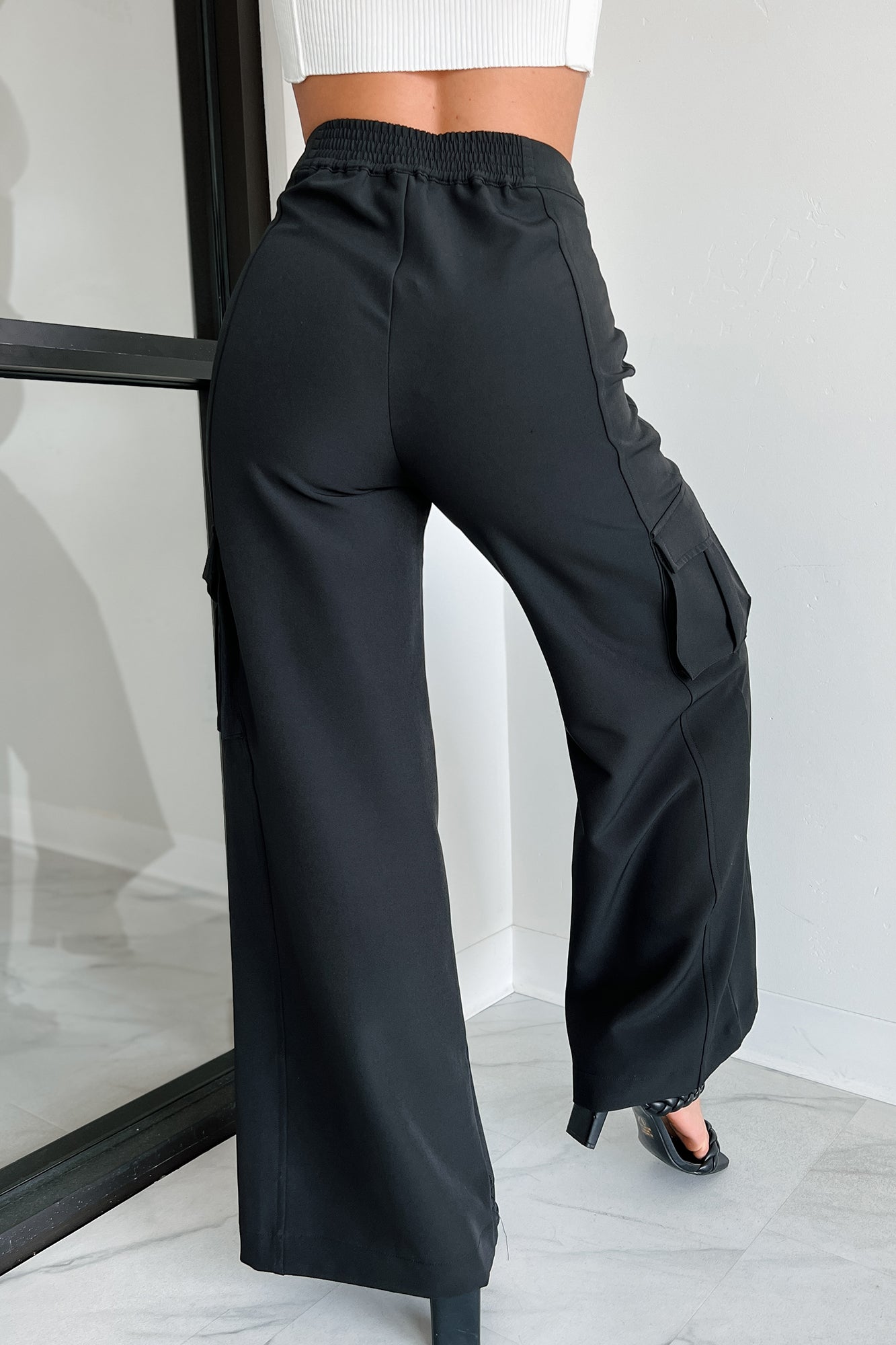 Finally On Time Cargo Pants (Black)