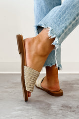 Sparkle & Shine Braided Strap Sandal (Gold)
