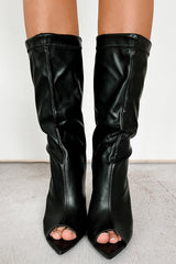 Beating All Odds Adjustable Mid Calf Boot (Black)