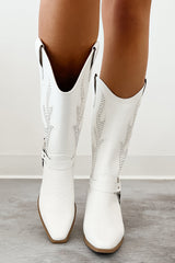 Bales Of Love Western Cowboy Boot (White)