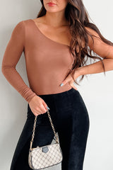 DOORBUSTER It's Always Been You One Shoulder Bodysuit (Tiramisu)