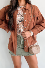 Harlan Corduroy Shacket (Copper)