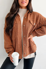 Iona Knit Shacket (Brown)