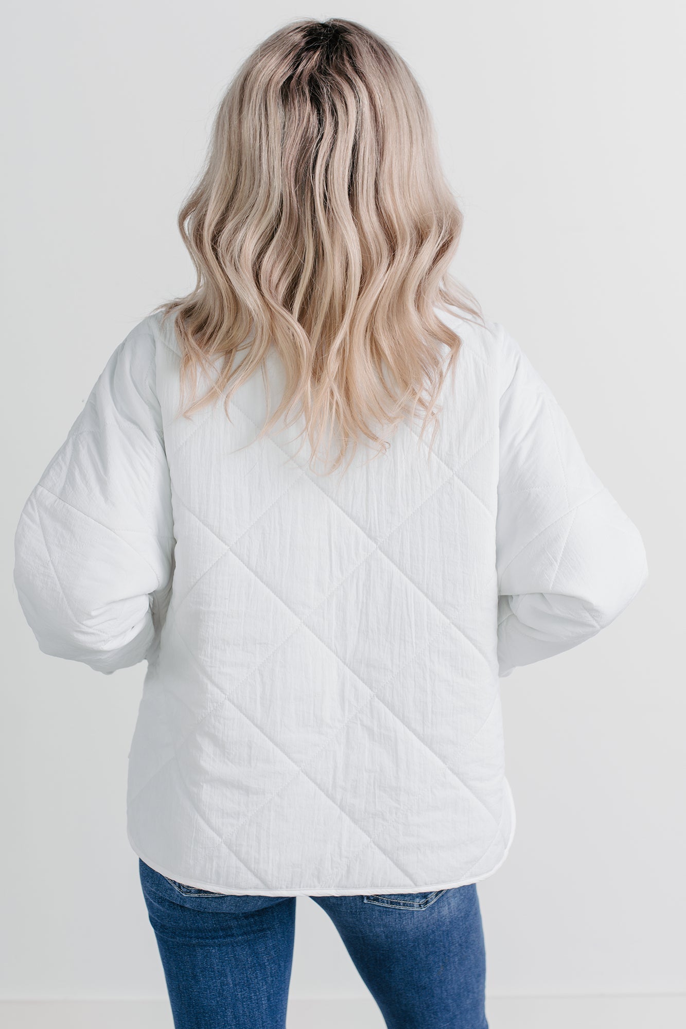 Autumn Memories Quilted Jacket (White)