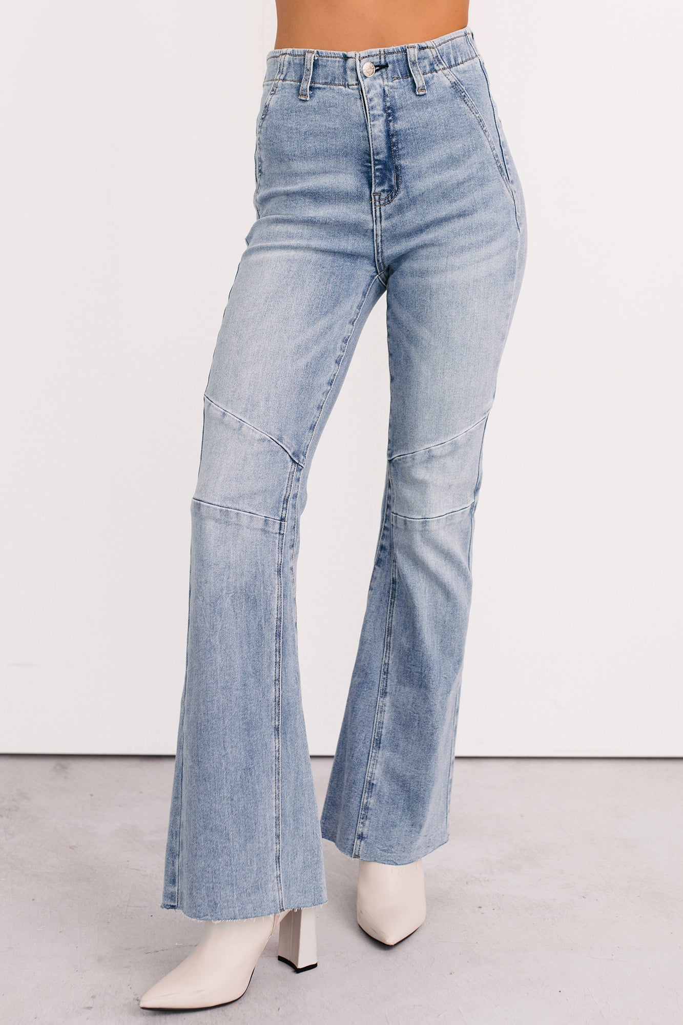 Keller Tummy Control Flare Saige Denim Jeans (Light)