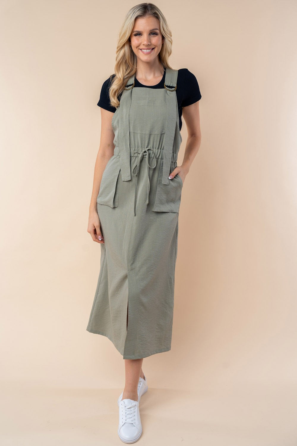 Maysen Overall Dress (Sage)
