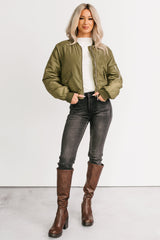 Call This Love Windbreaker Jacket (Olive)