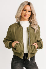Call This Love Windbreaker Jacket (Olive)