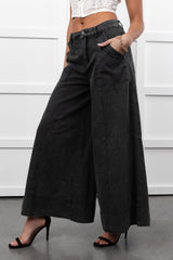 Norris Ultra Wide Leg Mustard Seed Jeans (Charcoal)