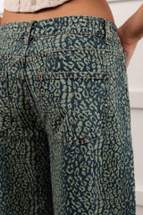 Boden Leopard Wide Leg ANWND Jeans (Denim)