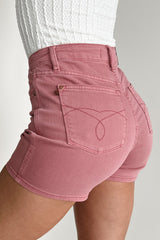 Luanne High Rise Judy Blue Denim Shorts (Rose)