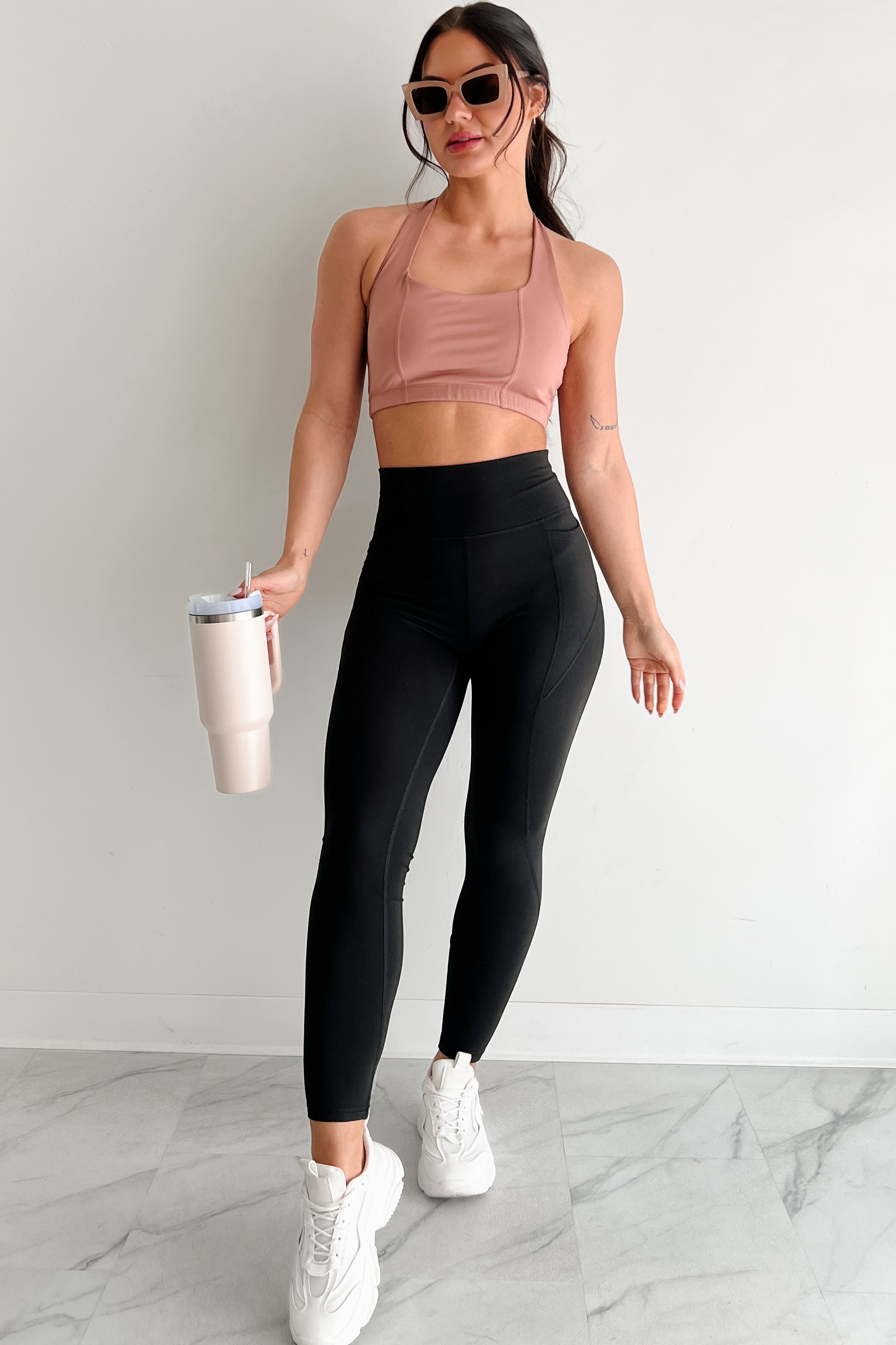 Fitness Flow Padded Active Top (Clay)