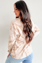 Simply Chillin' Tie Dye Sweatshirt (Taupe)