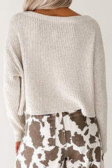 Quiet & Close Wide Neck Sweater (Natural)