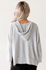 Perfect Patience Oversized Papermoon Sweater Hoodie (Blue)
