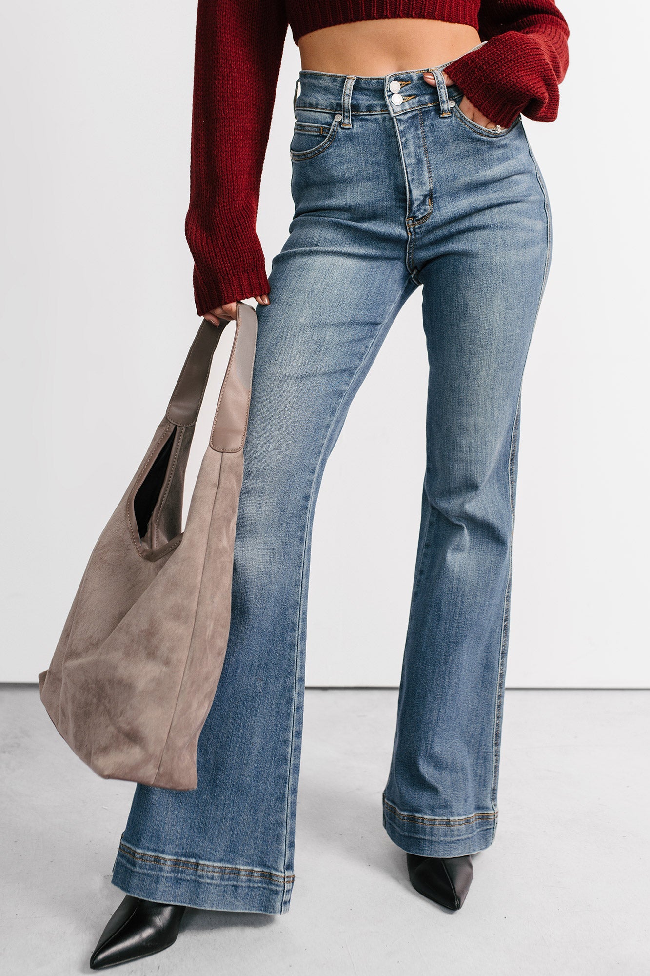 Jensen High Rise Flare Judy Blue Jeans (Medium)
