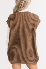 Cozy Carry Short Sleeve Cardigan (Brown)