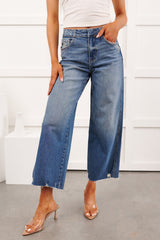 Gerard High Rise KanCan Wide Crop Jeans (Medium)