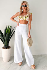 Boundless Ambition High Waist Pants (White)