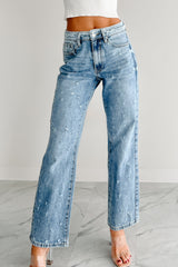 Noelle Distressed Straight Leg Special A Jeans (Medium)