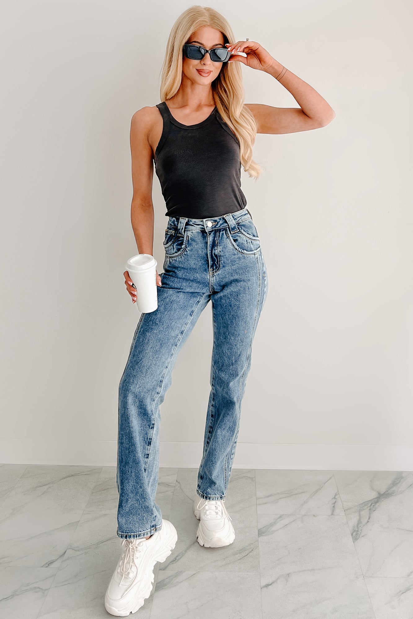 Ada High Rise Saige Dad Jeans (Medium)