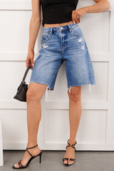 Mikko High Rise Tummy Control Risen Bermuda Shorts (Medium)