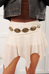 Cowboy At Dusk Engraved Concho Belt (Gold)