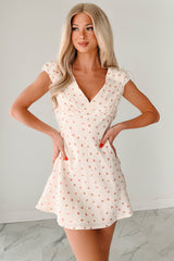 Moodboard Life Strawberry Mini Dress (Cream)