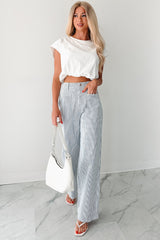 Mind Over Matter Bubble Hem Top (White)