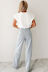Mind Over Matter Bubble Hem Top (White)
