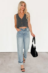 Made For Mornings Sleeveless Knit Top (Ink)